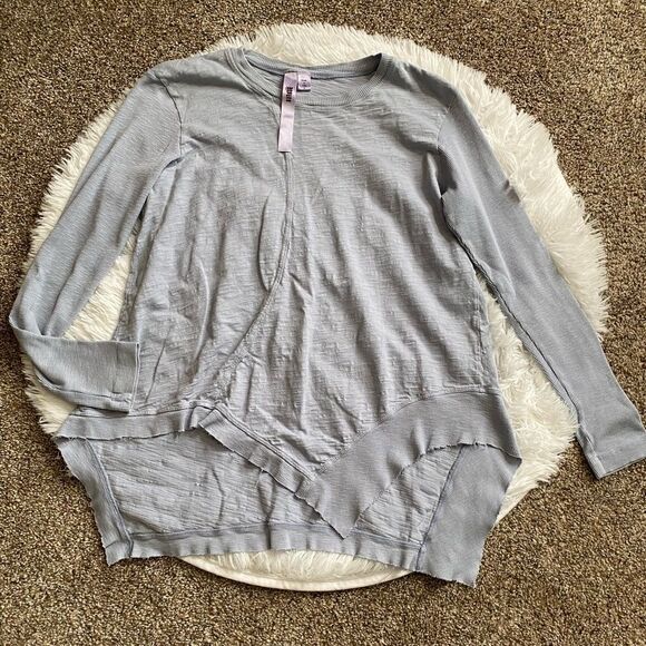 Wilt Raw Hem Asymmetrical Top Cotton Stretchy Womens Size Small - Picture 1 of 8